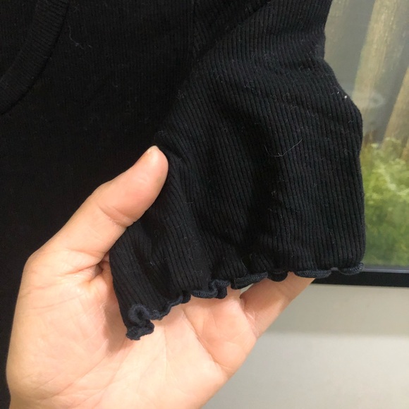 AG black ribbed top nwot - Picture 3 of 6